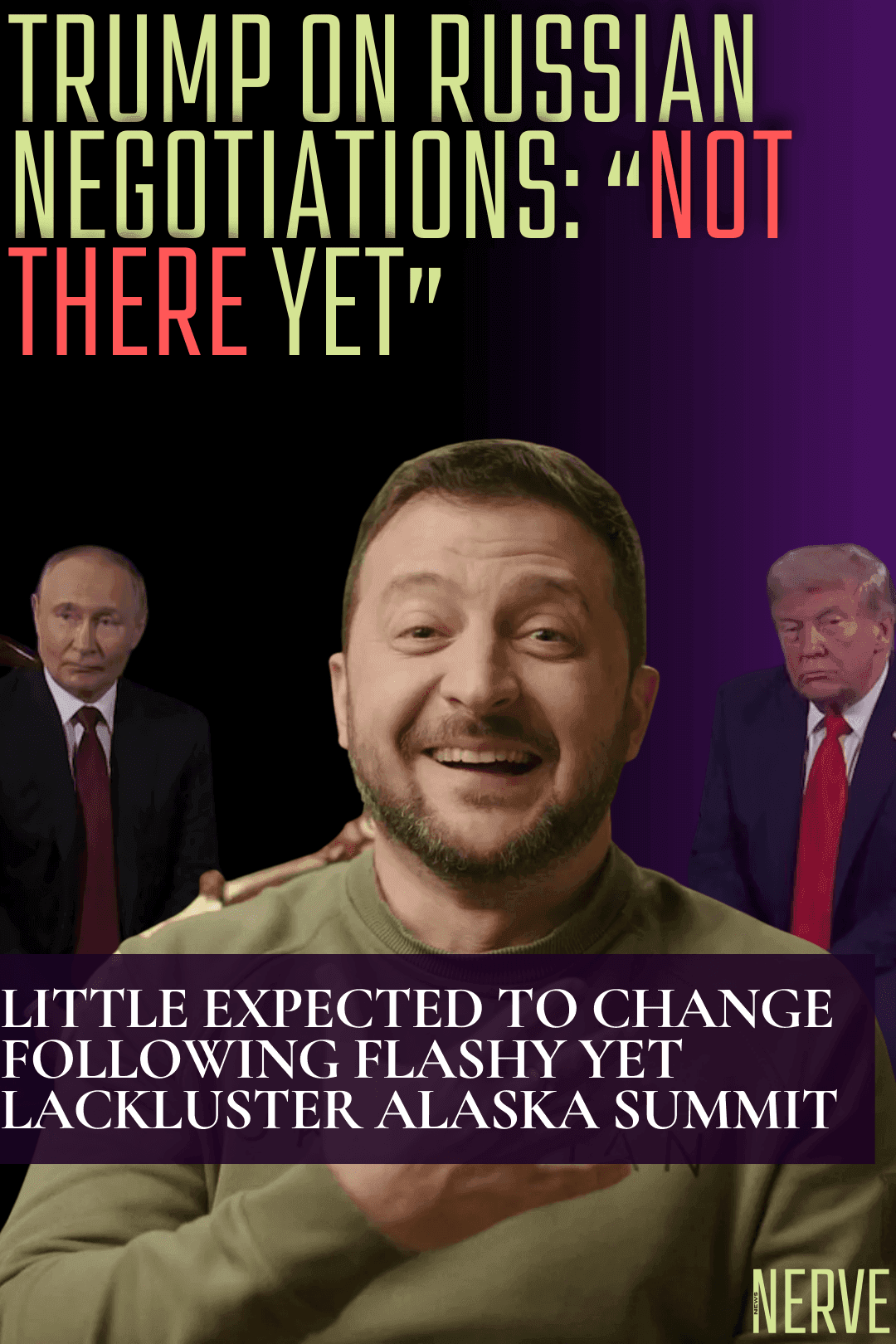 Diplo deadlock in Anchorage leaves Zelensky & DC policy elite as sole winners