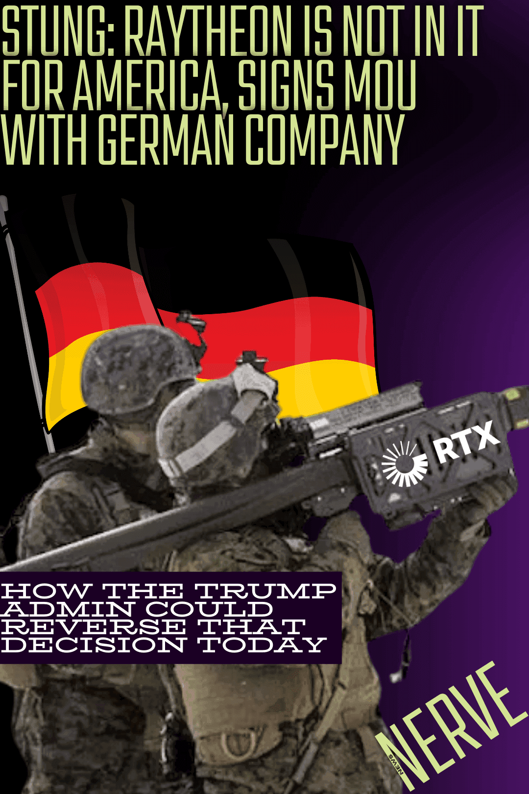 Raytheon stings Trump administration, gives German manufacturers stinger missile contract